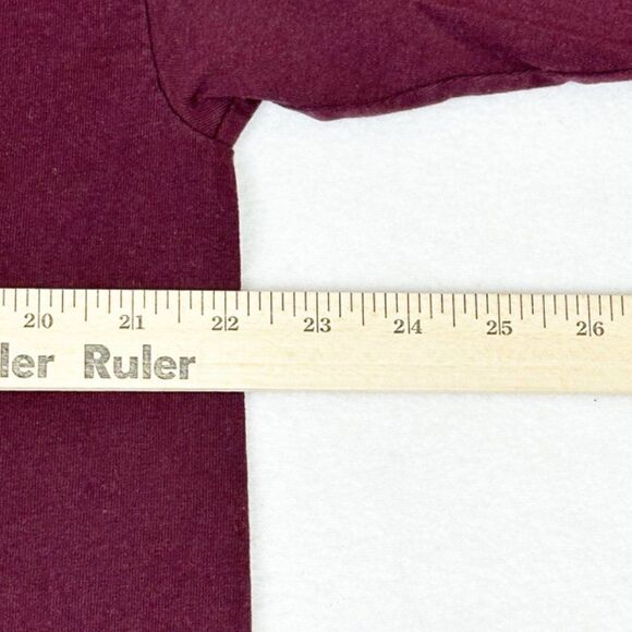 Vintage 90s Christian Prayer T-Shirt Red Burgundy XL Jesus Church - Picture 7 of 8